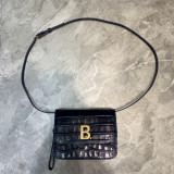 [BALENCIAGA] 크로커다일 엠보싱 B. 비 도트 스몰 백