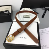 [GUCCI] 더블 G 버클 가죽 벨트