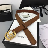 [GUCCI] 더블 G 버클 가죽 벨트