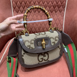 [GUCCI/OC] 구찌 뱀부 1947 점보 GG 스몰 탑핸들백